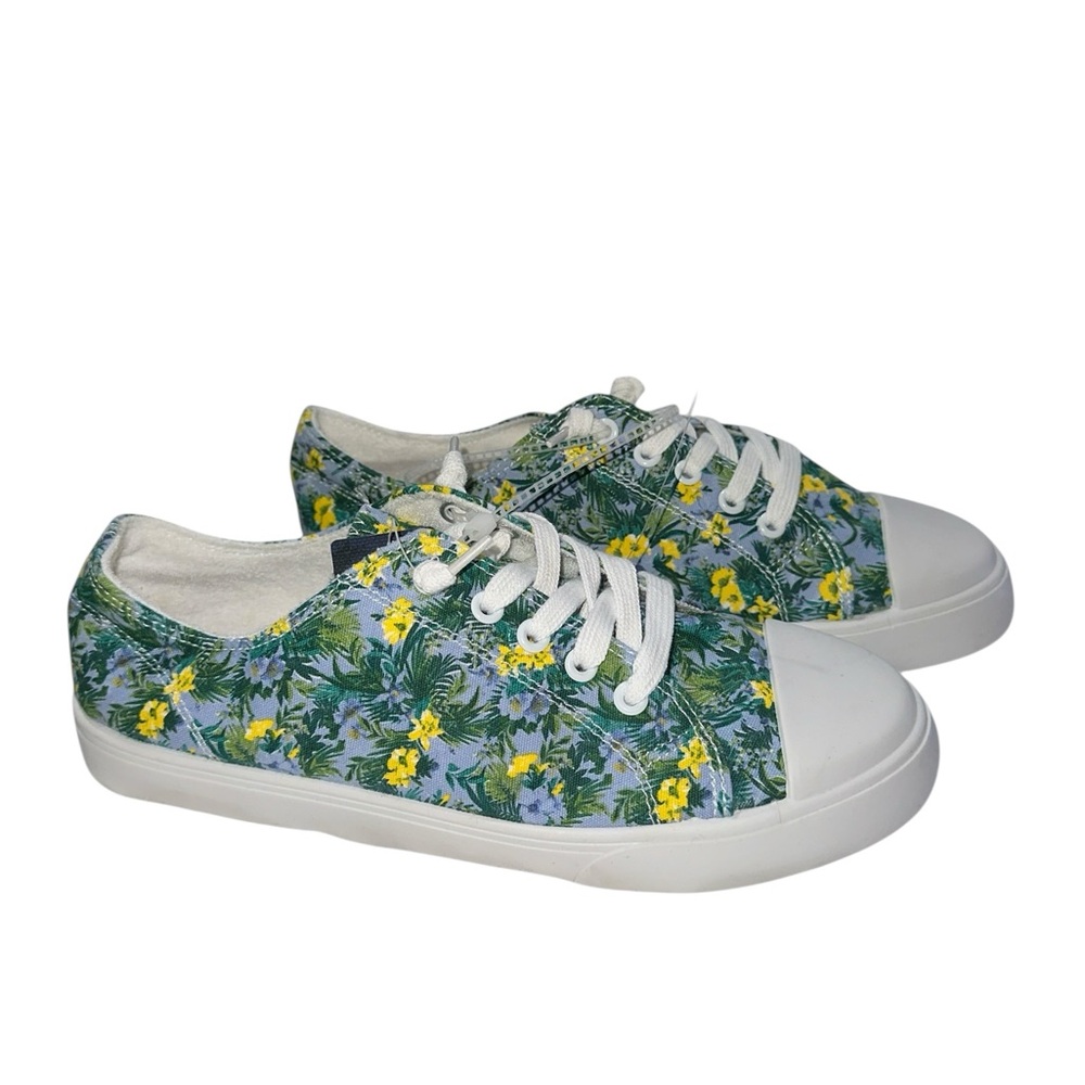 NEW TOMMY BAHAMA Floral Canvas Sneakers with White Soles - Picture 4 of 7